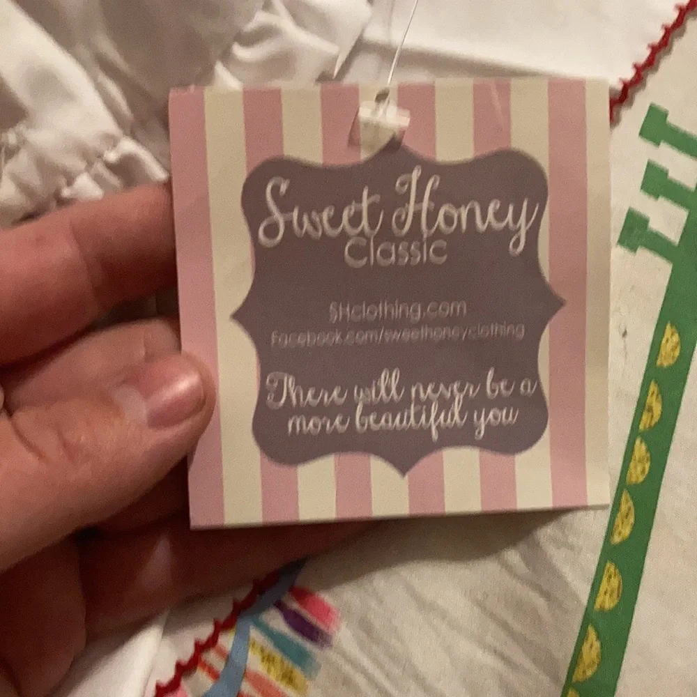 Sweet Honey Classic Peasant summer Dress Sz 5 - Picture 5 of 5